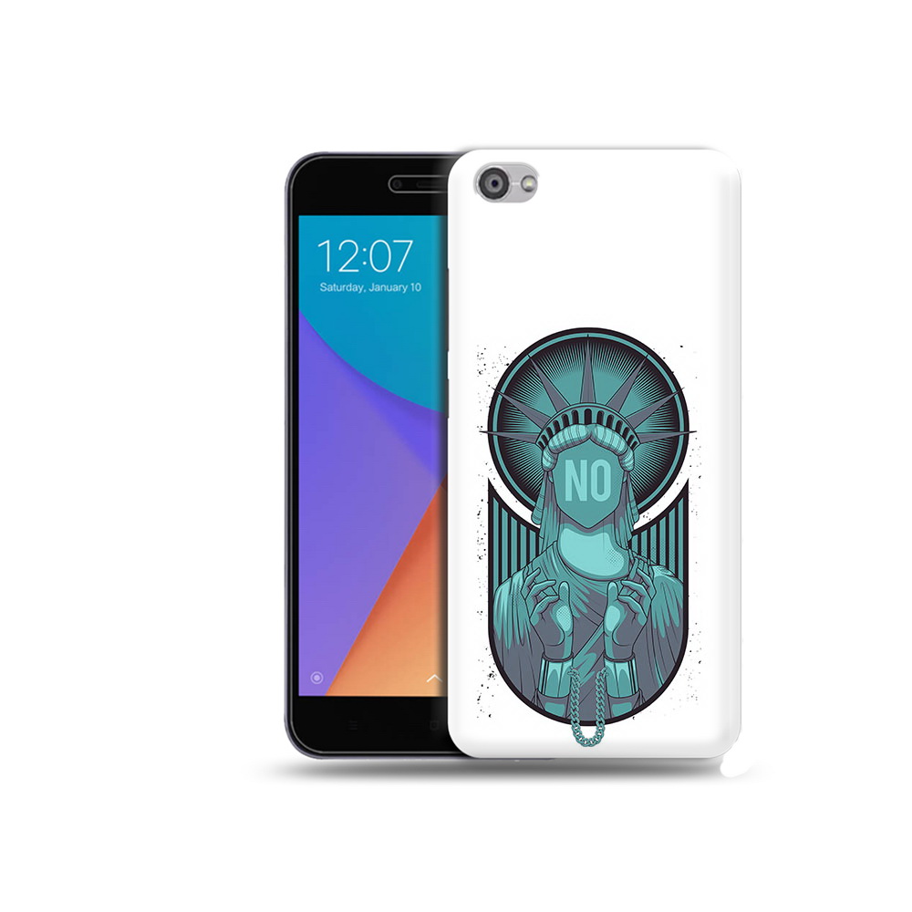 

Чехол MyPads Tocco для Xiaomi Redmi Note 5A статуя свободы зеленый (PT75665.324.623), Прозрачный, Tocco