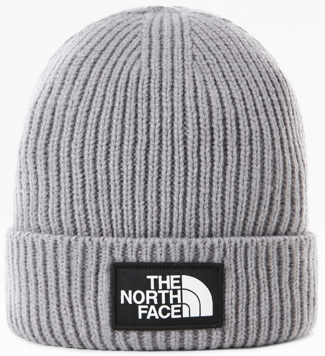 

Шапка унисекс The North Face Logo Box Cuff Beanie, серый, Logo Box Cuff Beanie