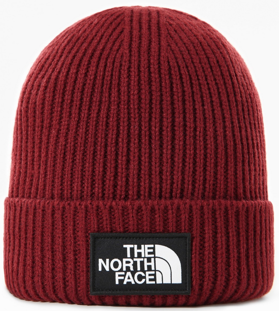 

Шапка унисекс The North Face Logo Box Cuff Beanie, красный, Logo Box Cuff Beanie