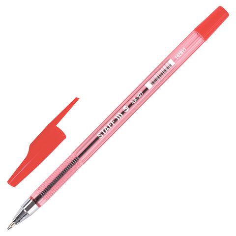 

Ручка шариковая Staff AA-927, красная, 0,7 мм, линия 0,35 мм, 142811, 50 шт