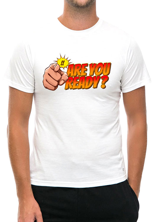 

Футболка унисекс NoBrand Are You Ready White белая M, Белый, Are You Ready White
