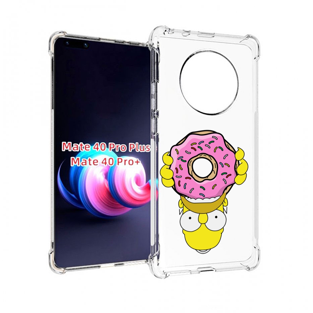 

Чехол MyPads большой-пончик для Huawei Mate 40 Pro+ Plus, Прозрачный, Tocco