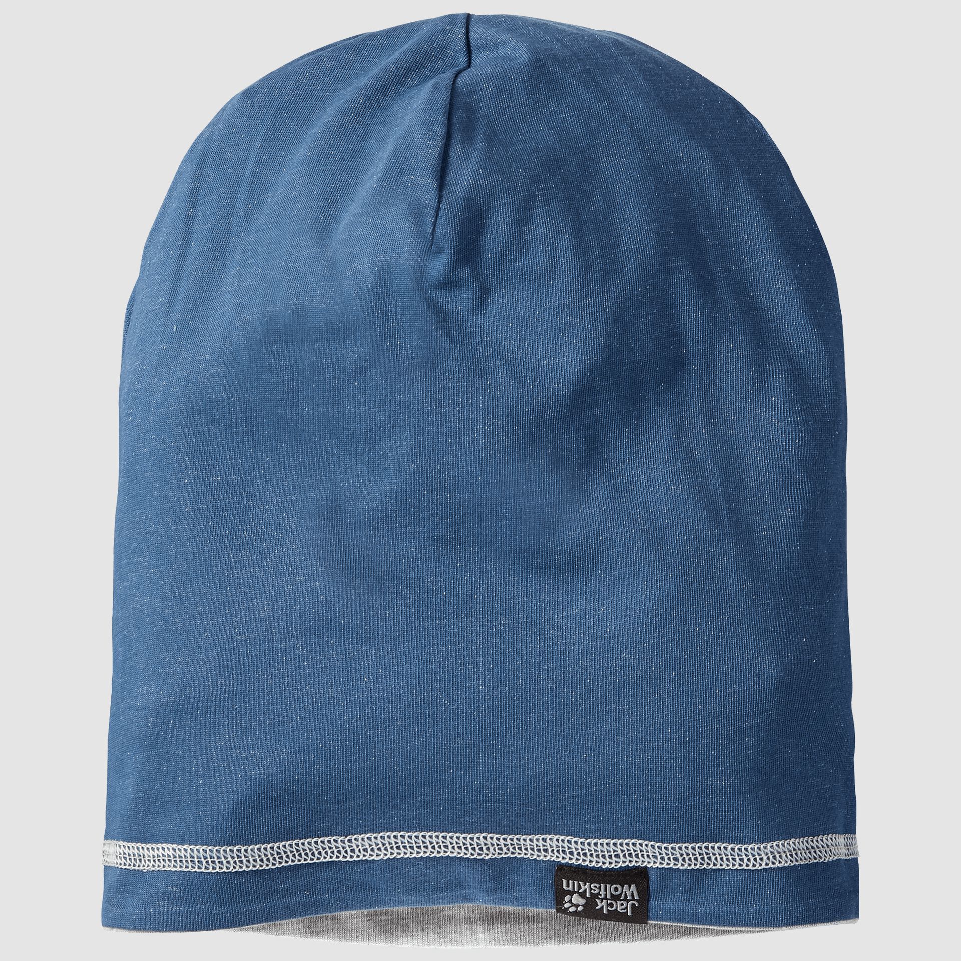 фото Шапка мужская jack wolfskin atlantic ocean beanie, slate grey