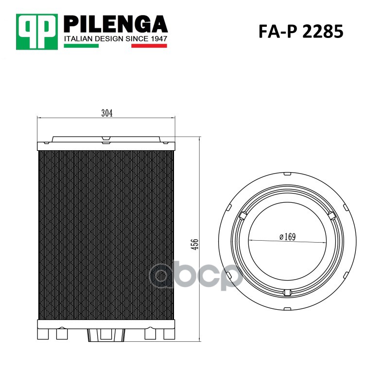 фото Фильтр воздушный, основной pilenga арт. fap2285