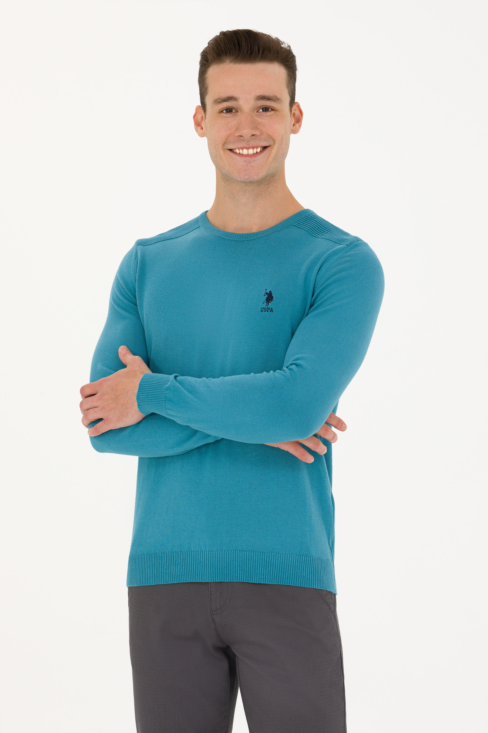 

Джемпер мужской U.S. POLO Assn. G081SZ0TK0TD01-BSK23 голубой M, G081SZ0TK0TD01-BSK23
