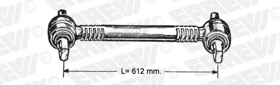 ER712989_тяга реактивная прод L612 dотв21x130 2xDAF F6565CFF7575CFF8585CFF9595XF 16080₽