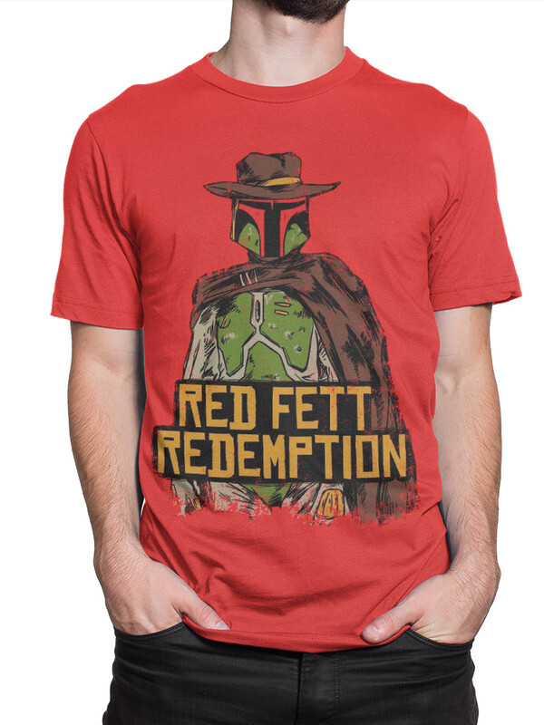 

Футболка мужская Design Heroes Боба Фетт - Red Dead Redemption красная XS, Красный, Боба Фетт - Red Dead Redemption