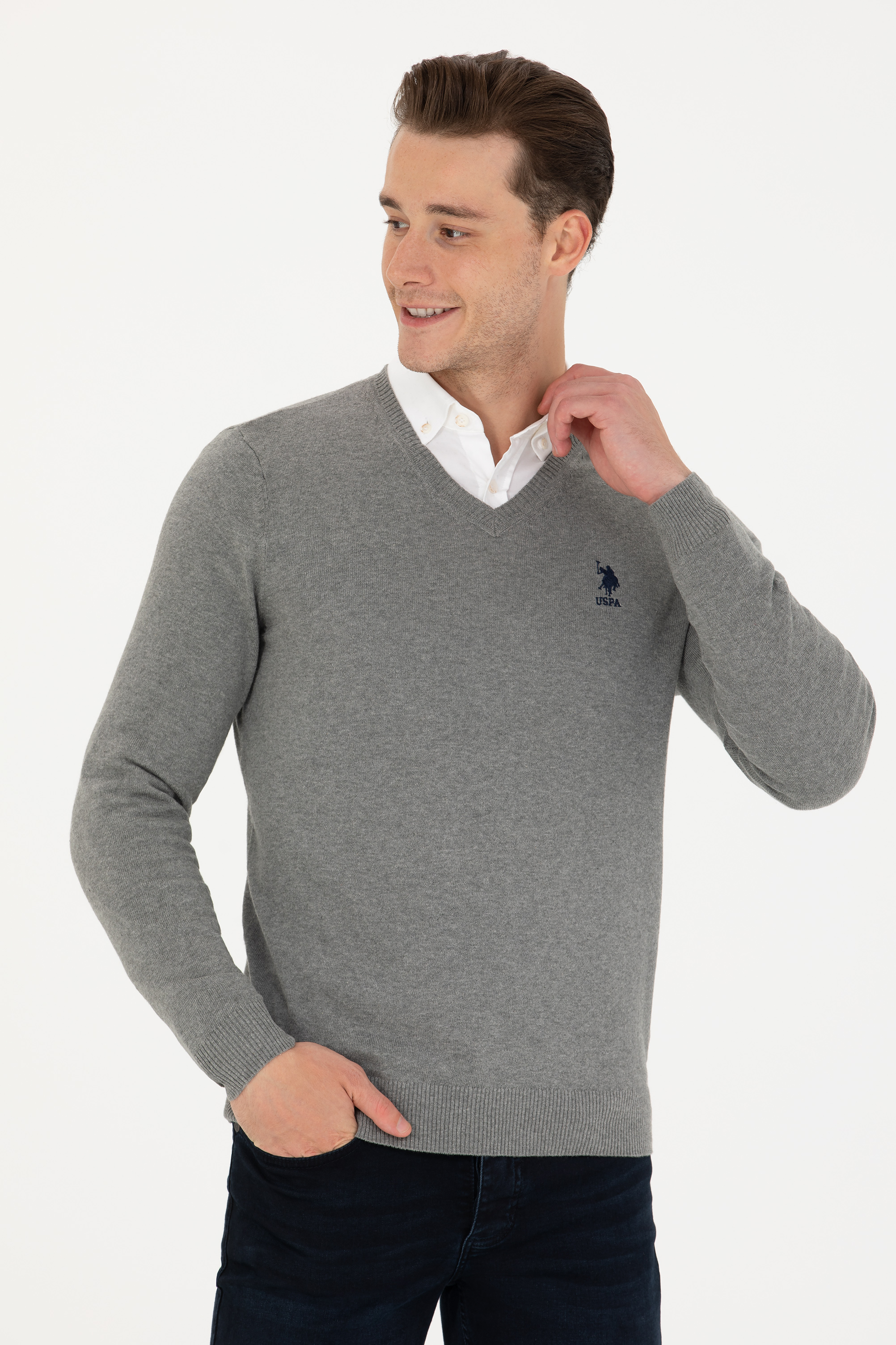 

Пуловер мужской U.S. POLO Assn. G081GL0TK0GTD02-GLBSK23 серый L, G081GL0TK0GTD02-GLBSK23