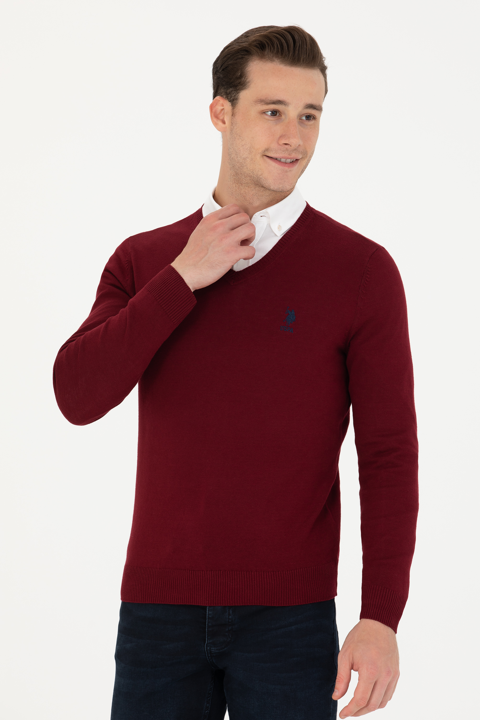 

Пуловер мужской U.S. POLO Assn. G081GL0TK0GTD02-GLBSK23 бордовый XL, G081GL0TK0GTD02-GLBSK23