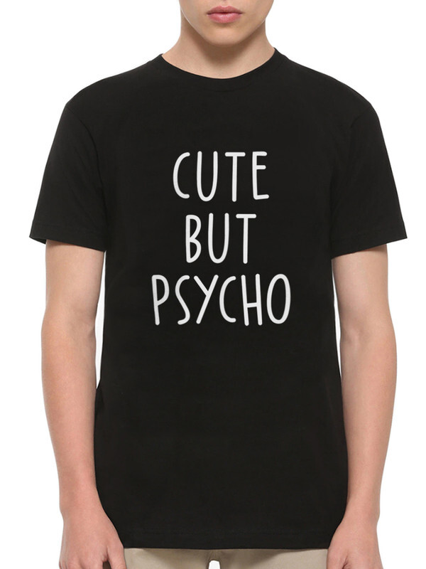 

Футболка мужская Dream Shirts Cute But Psycho черная XS, "Cute But Psycho"