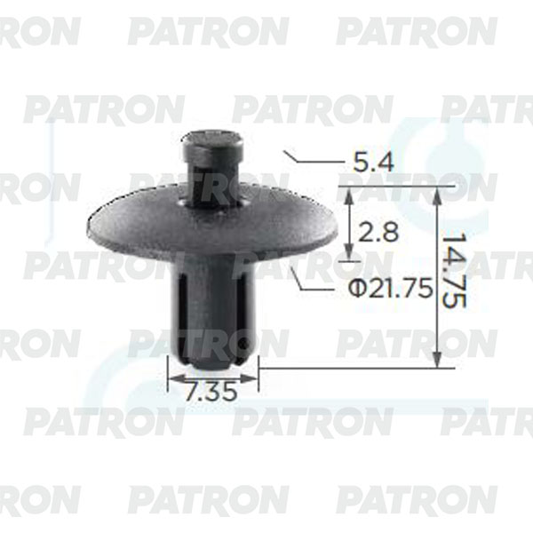 

Клипса Автомобильная PATRON P370331