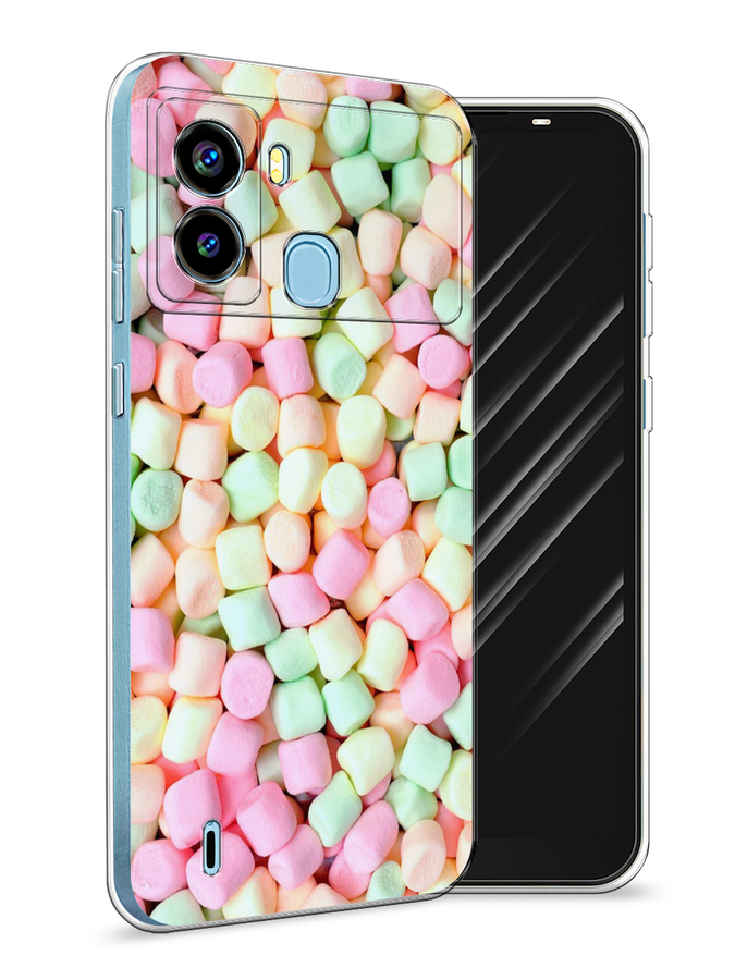 

Чехол Awog на Tecno Pop 6 "Marshmallows", Разноцветный, 302050-10
