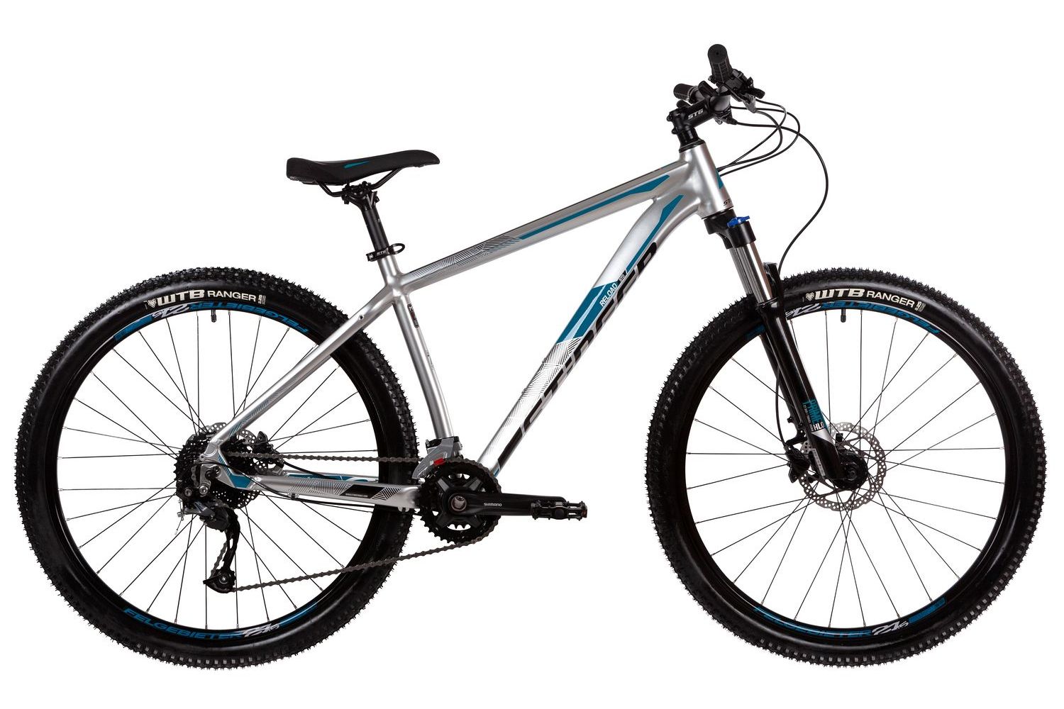 Велосипед горный STINGER 27.5 RELOAD STD серебристый, алюминий, размер 16'', 2021
