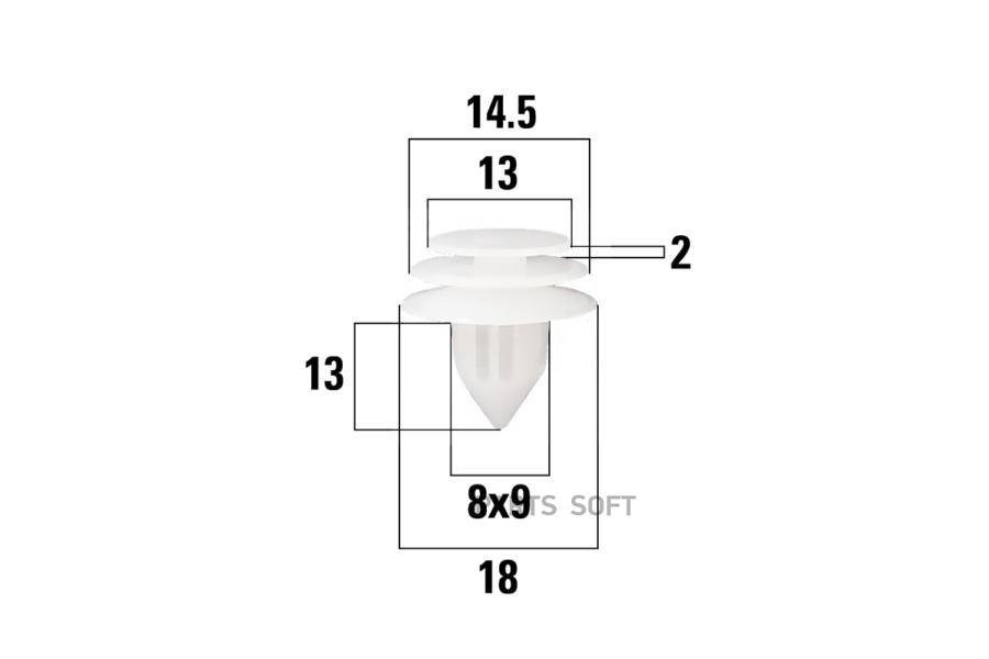 

Клипса Универс. Kraft Kt106343 Kraft арт. KT106343