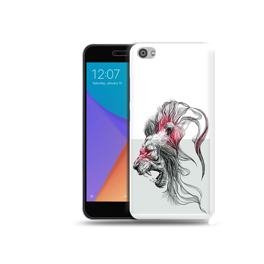 

Чехол MyPads Tocco для Xiaomi Redmi Note 5A разъяренный лев (PT75665.324.576), Прозрачный, Tocco