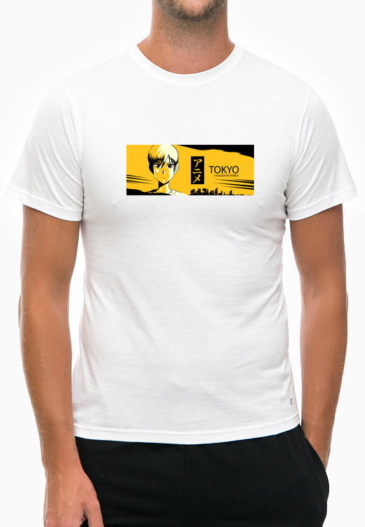 

Футболка унисекс NoBrand Anime Banner Yellow White белая M, Белый, Anime Banner Yellow White