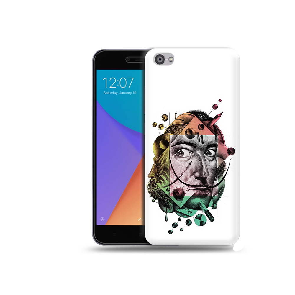 

Чехол MyPads Tocco для Xiaomi Redmi Note 5A разноцветное лицо абстракция (PT75665.324.570), Прозрачный, Tocco