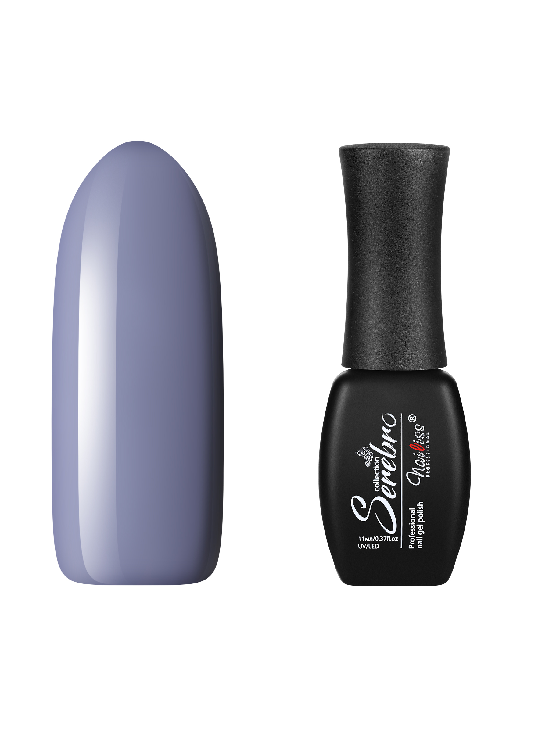 Гель-лак для ногтей Serebro Serebro №225 11 мл фольга serebro для дизайна ногтей осколки украшения для маникюра битое стекло голубая