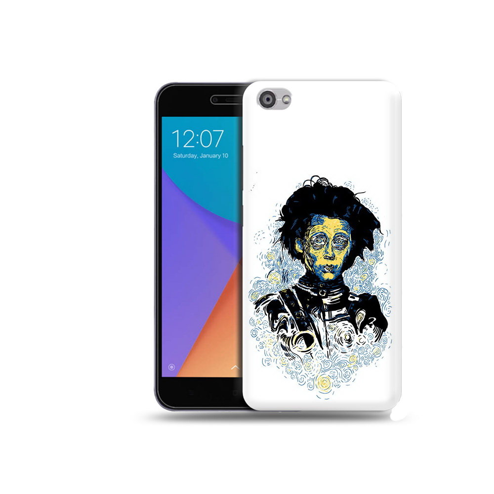 Чехол MyPads Tocco для Xiaomi Redmi Note 5A парень черно-белый абстракция