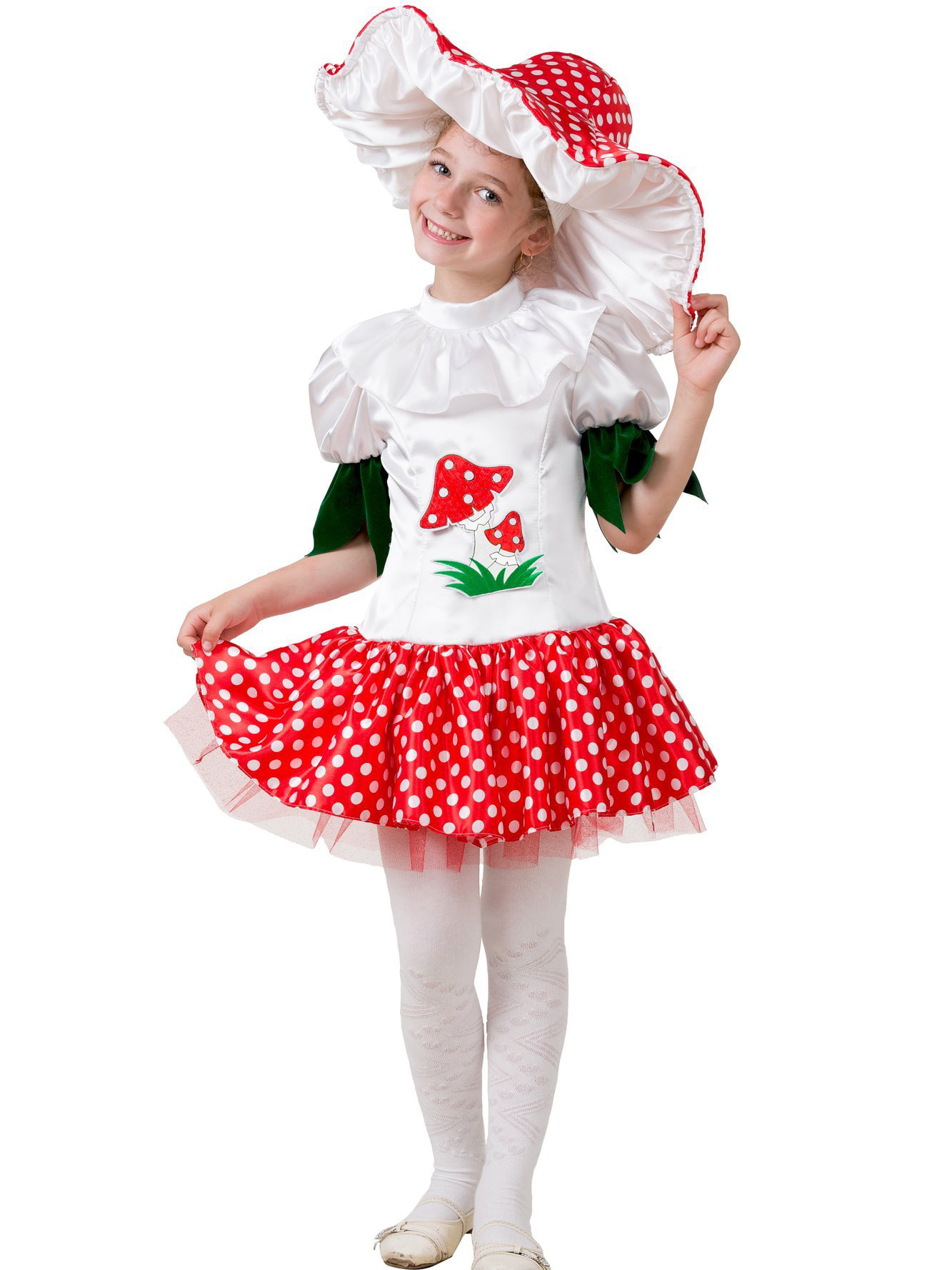 Карнавальный костюм Batik 8005-1, белый, красный, 110