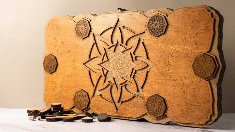 Нарды деревянные большие подарочные NARDABAR 50 см СТЕЛЛА