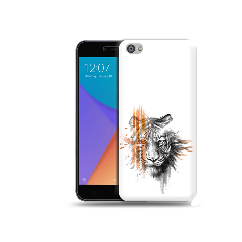 

Чехол MyPads Tocco для Xiaomi Redmi Note 5A огненный тигр (PT75665.324.526), Прозрачный, Tocco