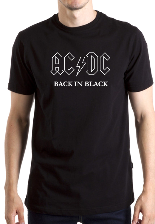 

Футболка унисекс NoBrand Ac Dc Back In Black черная L, Черный, Ac Dc Back In Black