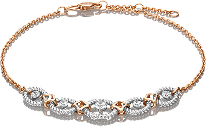 

Браслет из золота р.  PLATINA jewelry 05-0627-00-501-1111-38, Swarovski, 05-0627-00-501-1111-38