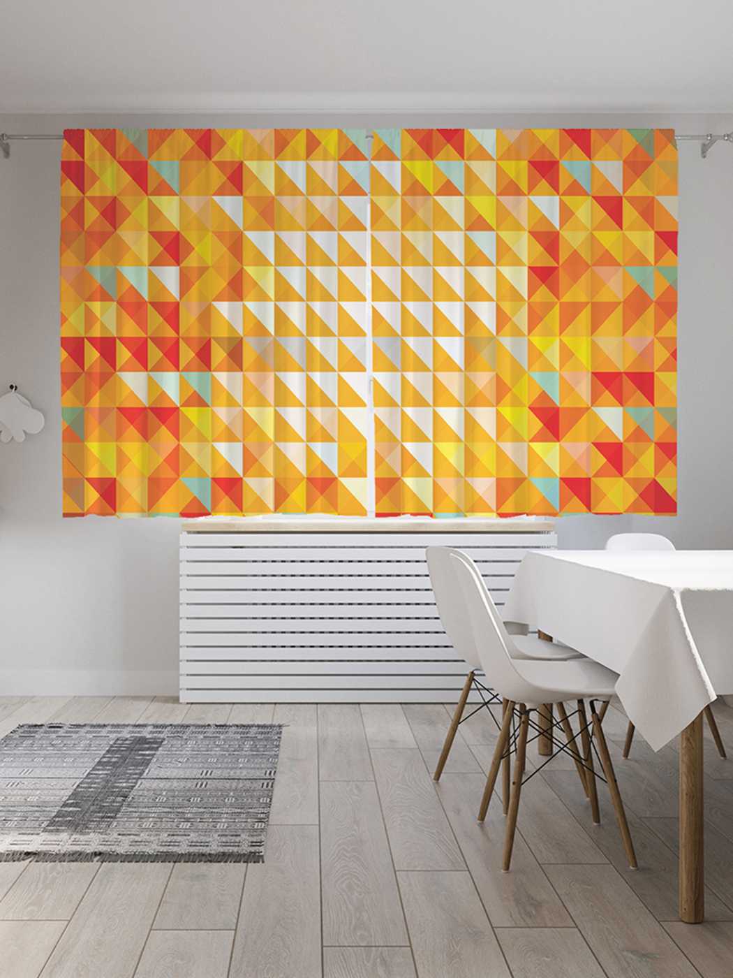 

Классические шторы JoyArty "Сборное пламя", серия Oxford DeLux, 2 полотна 145x180 см, Сборное пламя