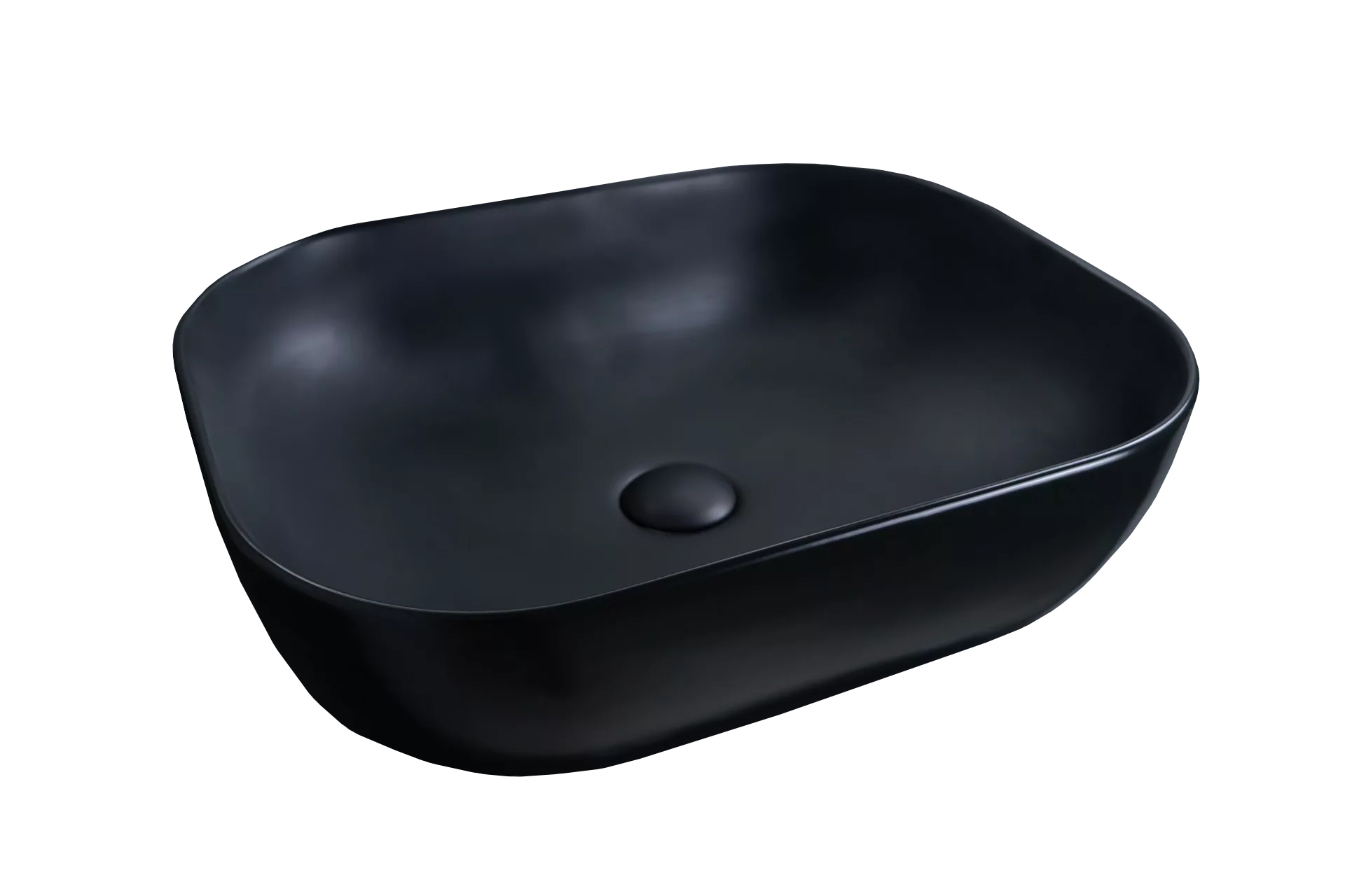 фото Накладная раковина для ванной gid bm1302, черная матовая