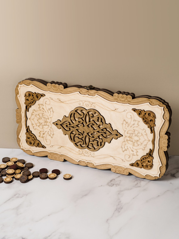 Нарды деревянные большие подарочные NARDABAR 50х50 см резные