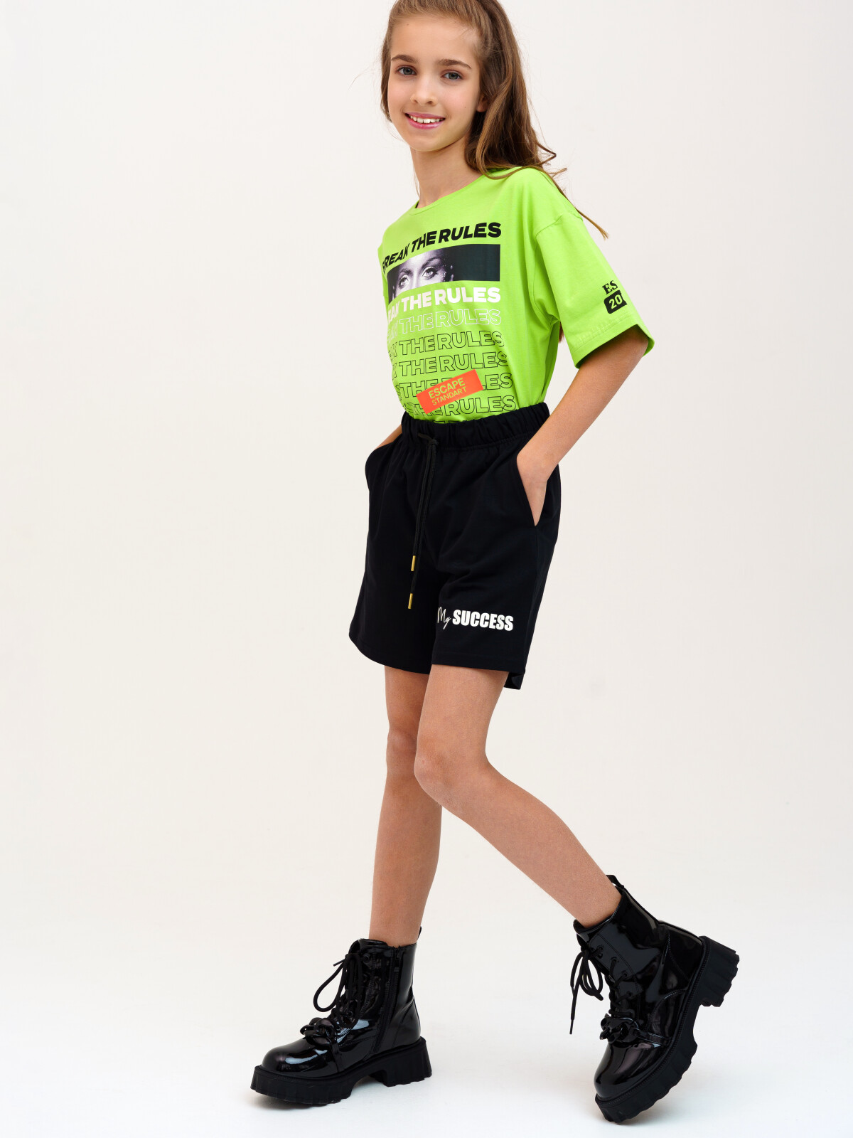 

Шорты детские PlayToday Tween 12321495, черный, 164, 12321495