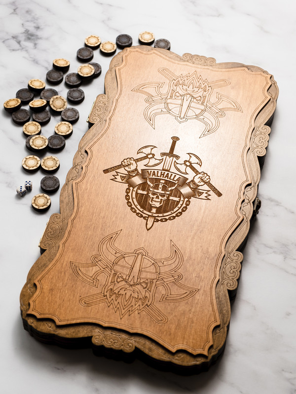 Нарды деревянные большие подарочные NARDABAR  50х50 см лакированные