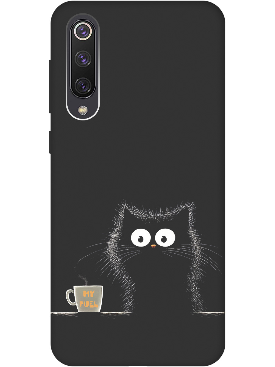 

Силиконовый чехол на Xiaomi Mi 9 SE с принтом "Котик и кофе" матовый черный, Черный;белый;коричневый, 721347512