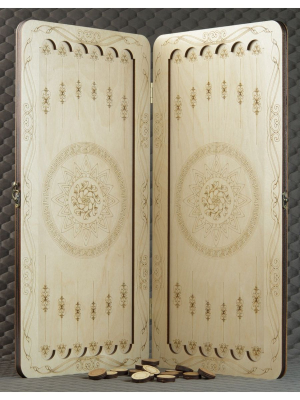 Нарды деревянные большие подарочные NARDABAR 60х60 см  резные