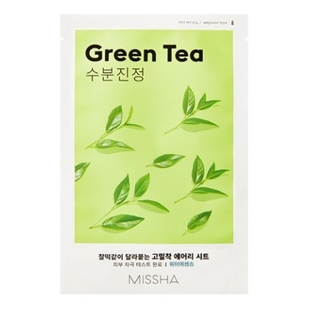 фото Маска missha airy fit green tea 26 г