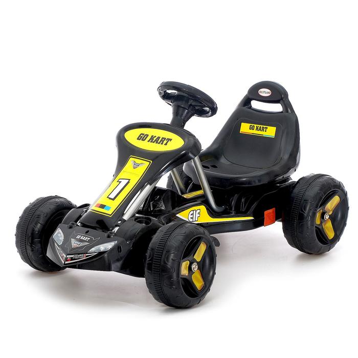 

Веломобиль GO KART, цвет чёрный