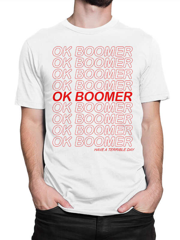 фото Футболка мужская design heroes ok boomer - окей бумер белая 3xl