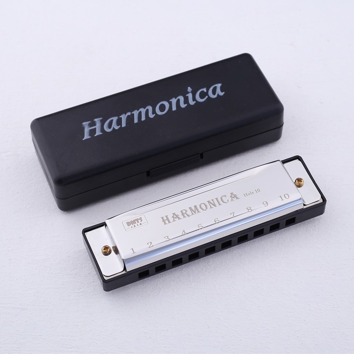 

Губная гармошка Harmonica, цвет серебристый