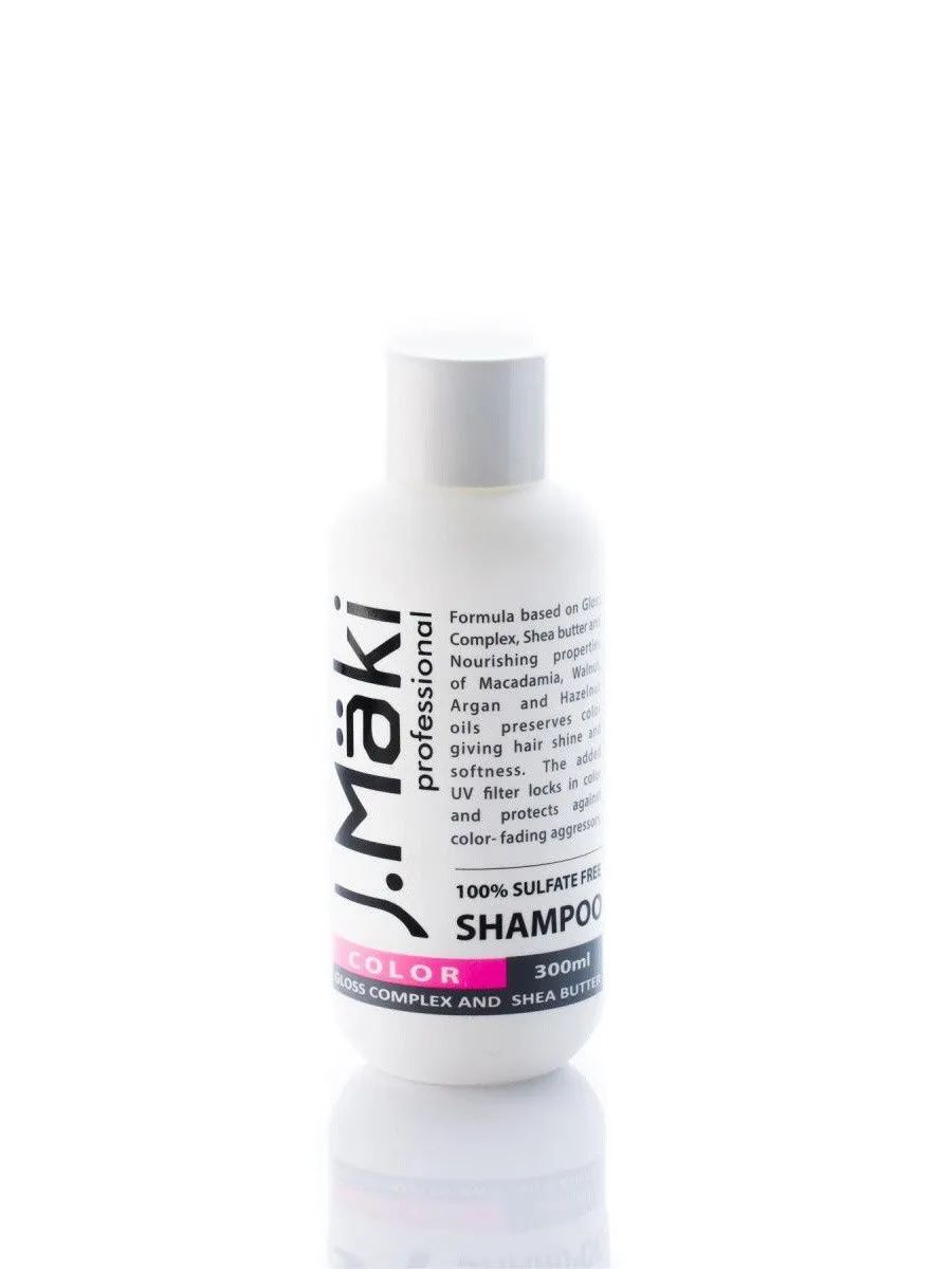Шампунь J.Maki для окрашенных волос бессульфатный, 300 мл шампунь doctor heiler бессульфатный укрепляющий репейный для окрашенных и поврежденных