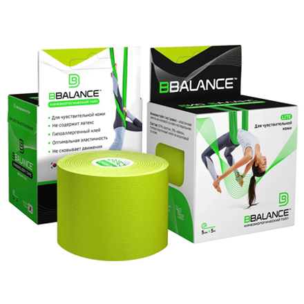 

Кинезио-тейп BBalance, BB Lite, 5 см, лайм