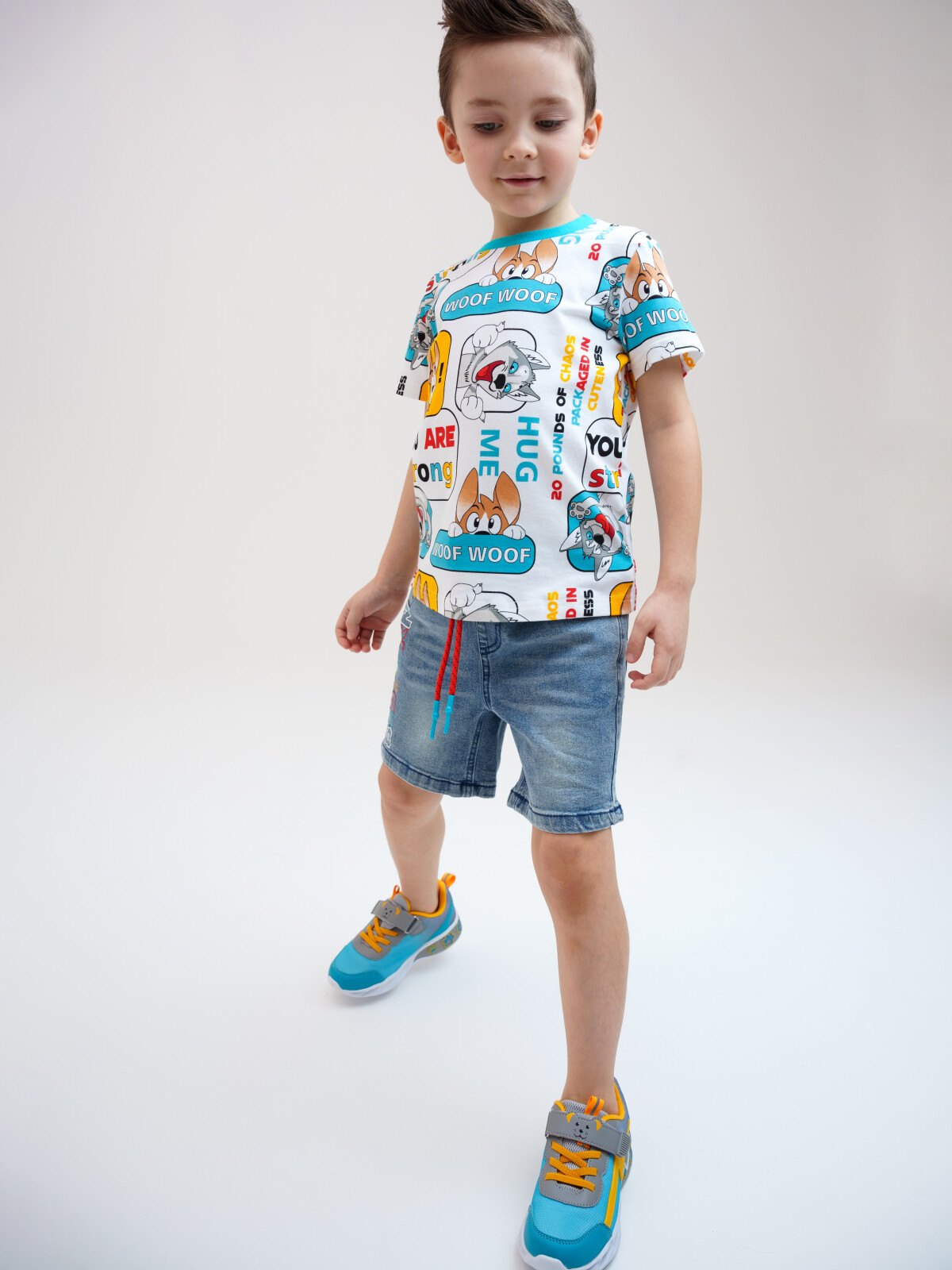 

Шорты детские PlayToday Kids 12312061, синий, 122, 12312061