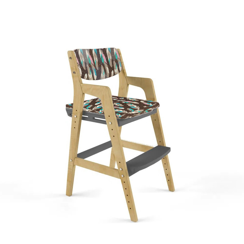 Детский растущий стул Вуди с подушками цвет Комбо-Серый/Перья PVD0131