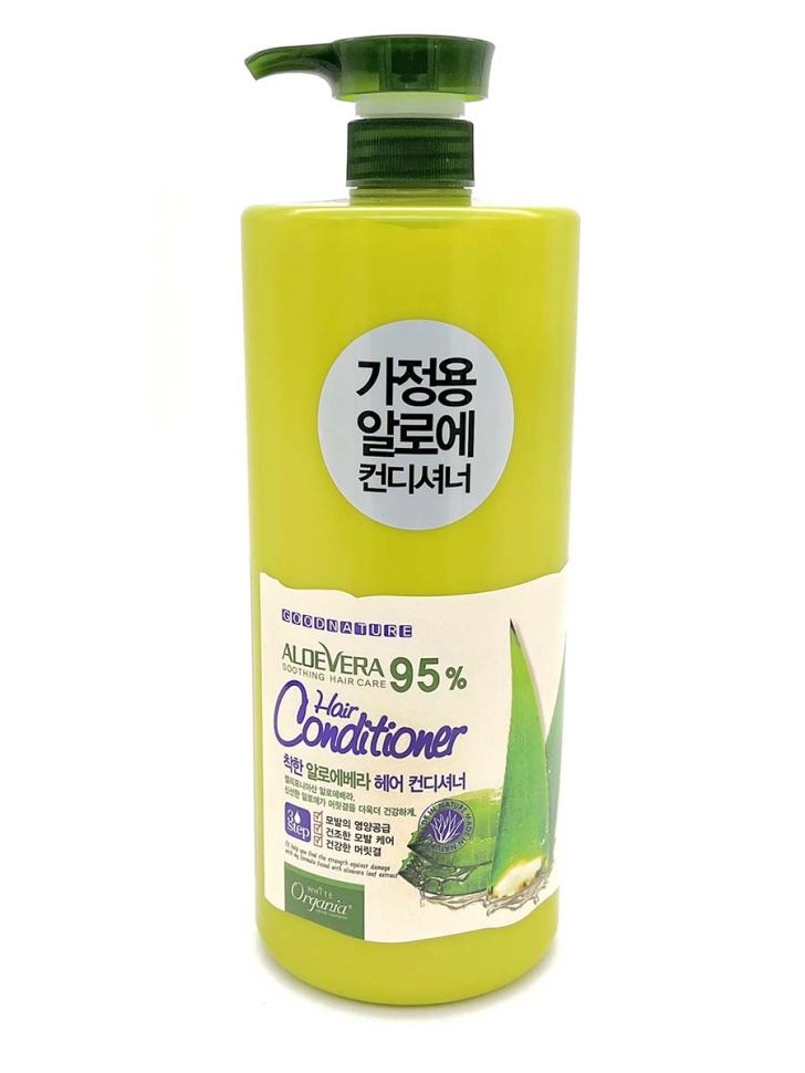 фото Кондиционер с алоэ, витаминами и микроэлементами white organia aloe conditioner, 1500 мл