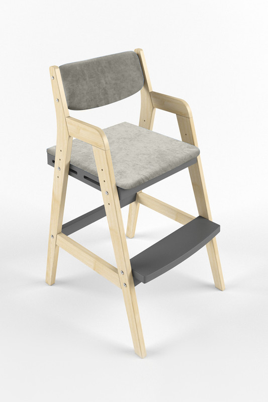 Детский растущий стул Вуди с подушками цвет Комбо-Серый/Бежевый PVD0112