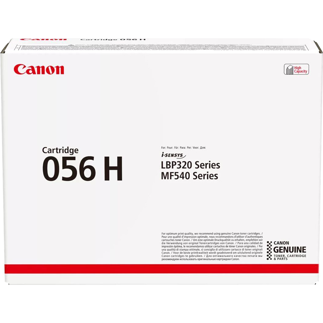 

Тонер-картридж для лазерного принтера Canon 056H 3008C004 Black, оригинальный, Черный, 056H