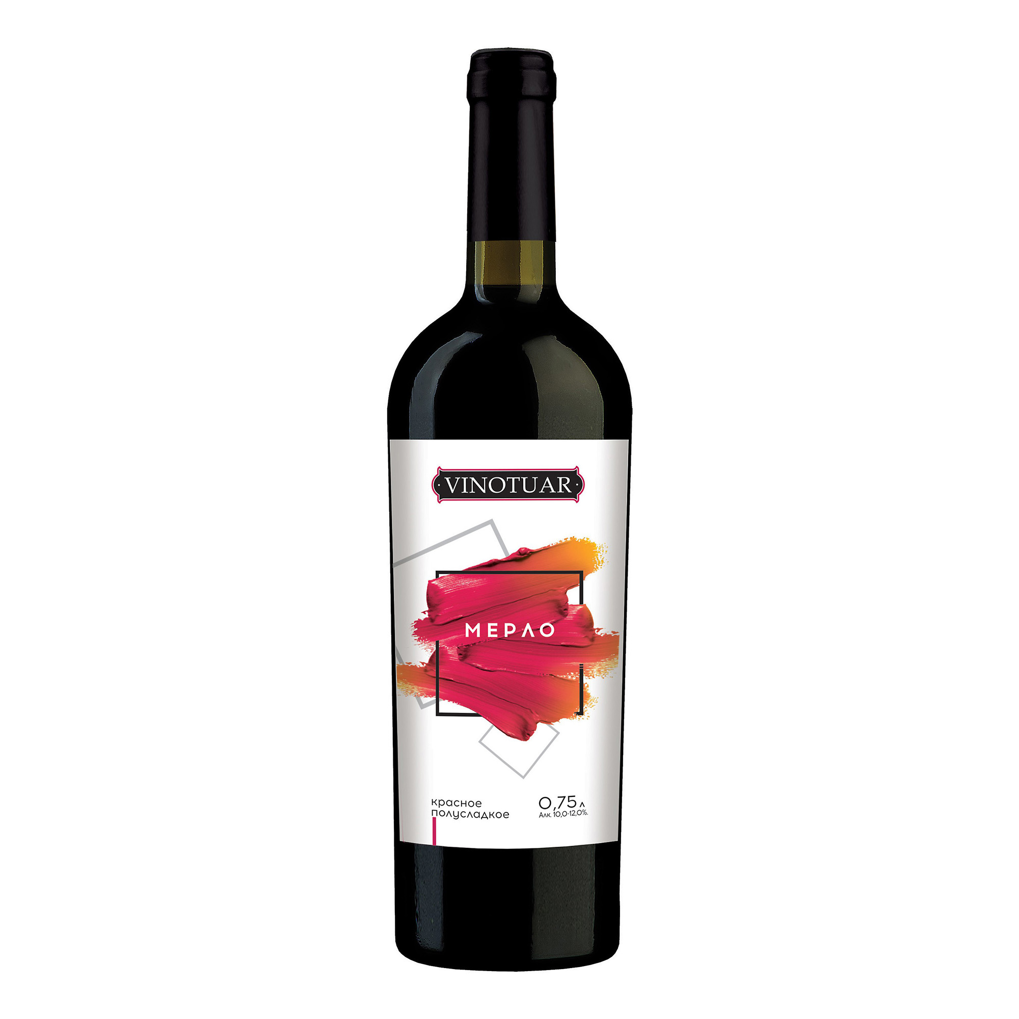 

Вино Vinotuar Мерло красное полусладкое 10 - 12% 0,75 л Россия