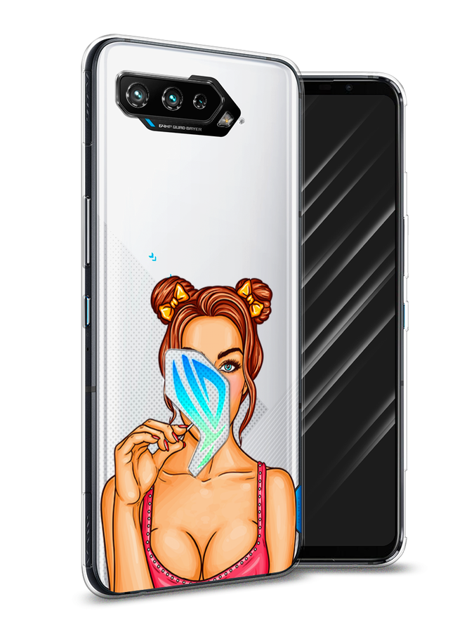 

Чехол Awog на Asus ROG Phone 5 "Вкусный леденец", Бежевый;коричневый;розовый
