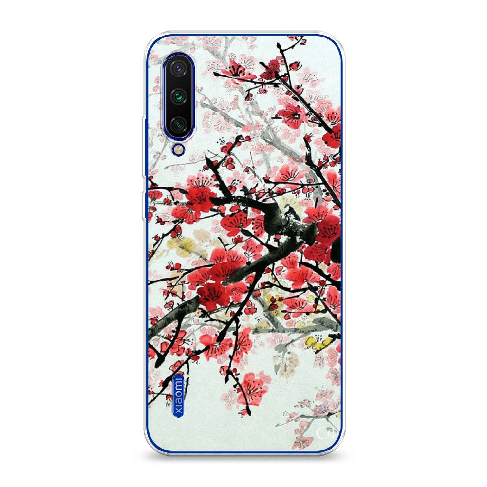 

Чехол Awog на Xiaomi Mi CC9E/Mi A3 "Сакура", Разноцветный, 36050-4