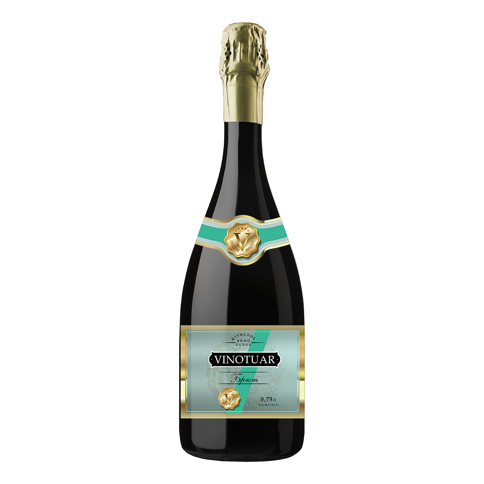 

Вино игристое Vinotuar белое брют 10,5 - 12,5% 0,75 л Россия